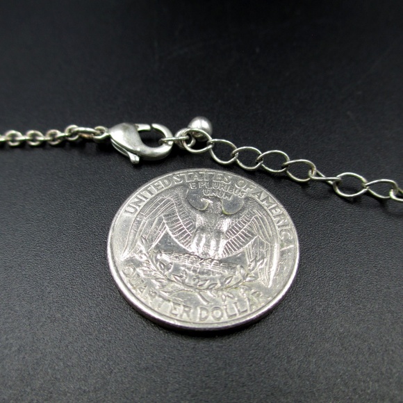 Vintage 19" Small Leaf Charm Nature Necklace - Picture 5 of 6